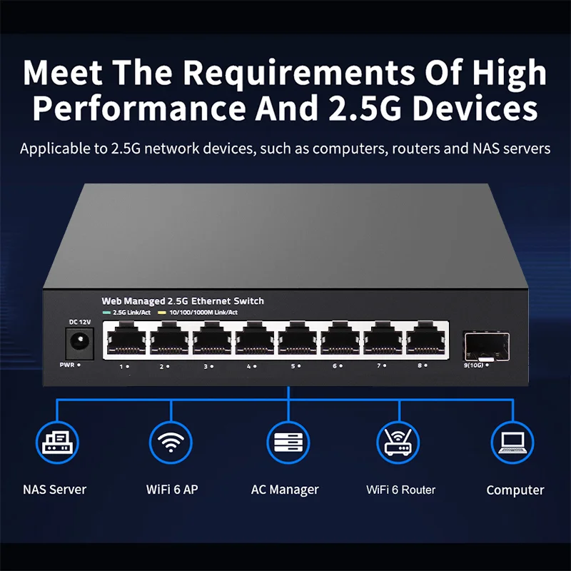 ONTi 2.5GbE Managed Switch 8 P - Sfp+ 10G Managed Switch 8 Port 评论和价格