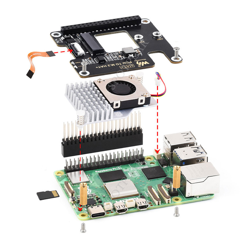 Raspberry Pi5 PCIe to M.2 NVMe - Raspberry Pi 5 8Gb 评论和价格