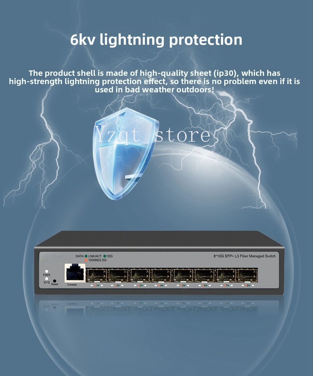 8-Port 10 Gigabit Ethernet swi - Sfp+ 10G Managed Switch 8 Port 评论和价格