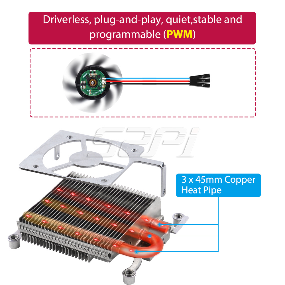 52Pi New Ultra Thin Ice Tower  - Deskpi Super6C 评论和价格