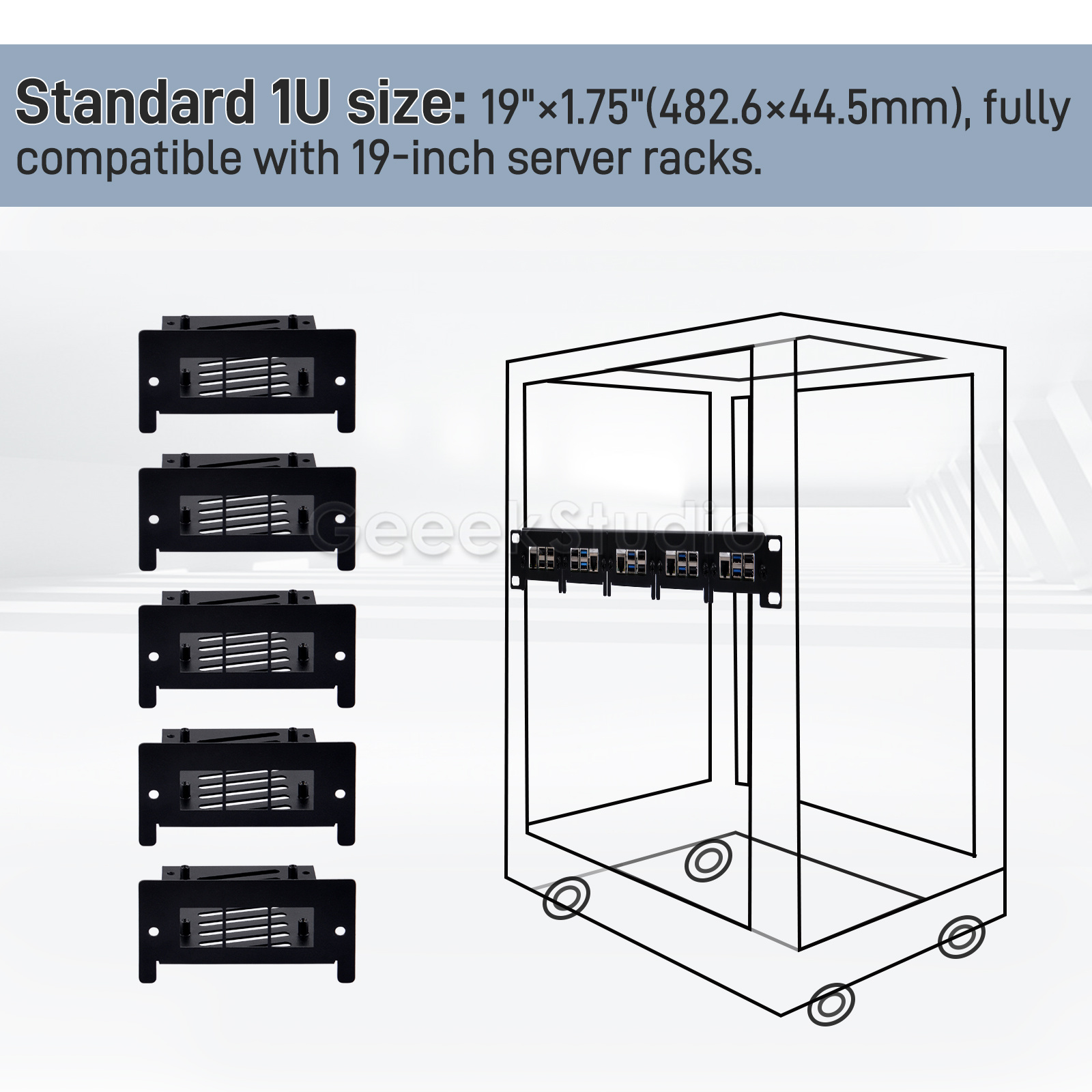 1U Rack Mount for Raspberry Pi - Deskpi Super6C 评论和价格